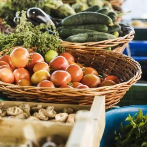 farmers-food-market-stall-with-variety-organic-vegetable